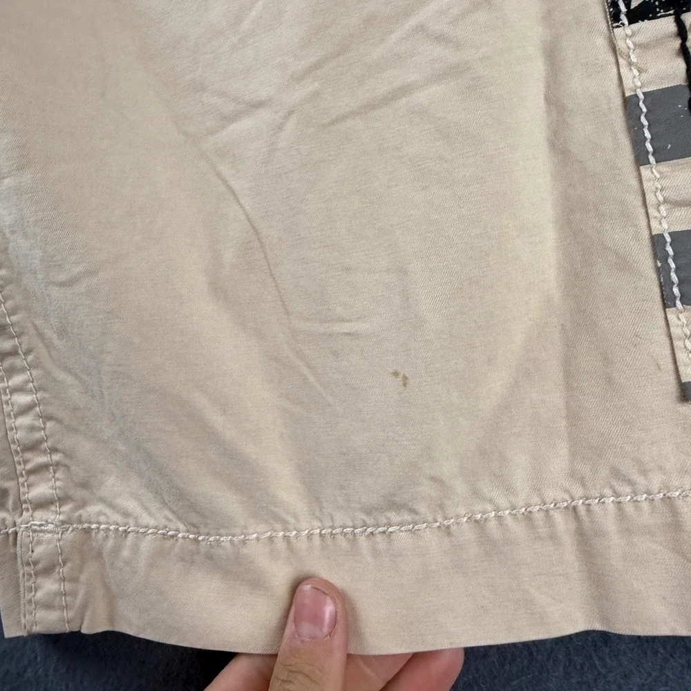 Rock Revival Cargo Shorts Men's 44 (Fits 48) Beige American Flag Streetwear Y2K